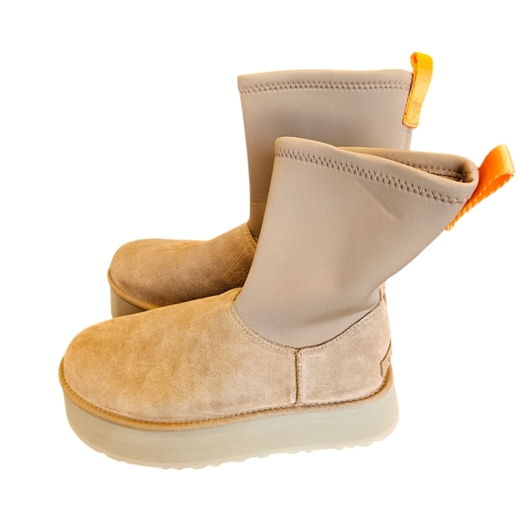 UGG Classic Dipper Platform Boots NEW Chestnut Womens - Picture 4 of 9